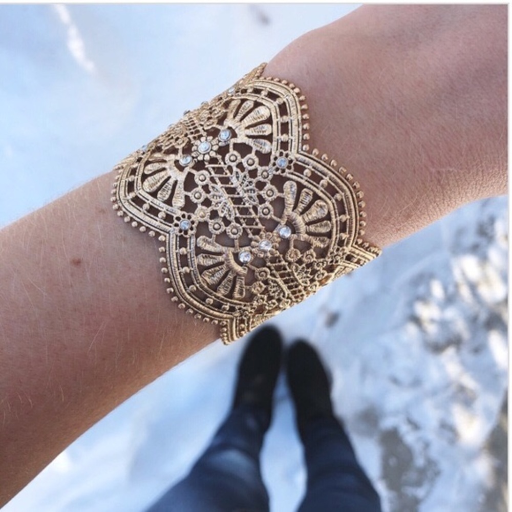 Queen’s Lace Statement Bracelet